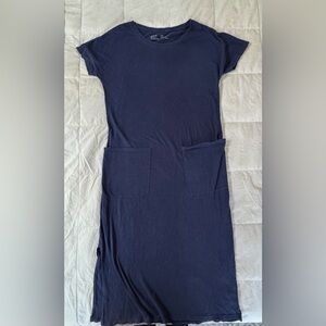 Pact Women’s Maritime Navy Pocket Maxi Dress